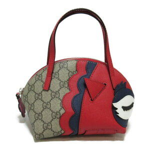 Gucci Canvas Bag Navy Blue Handbag Owl Red Beige